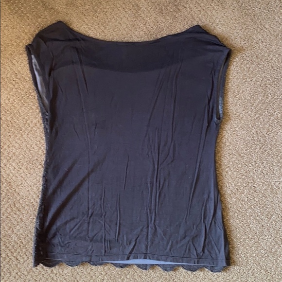 Express XS Lace Accent Blouse - Picture 6 of 6